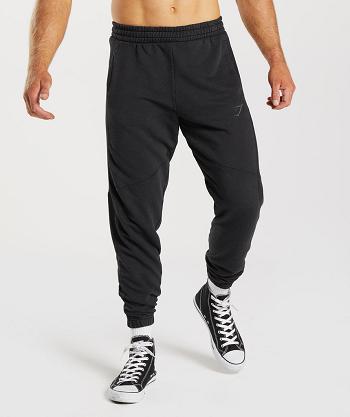 Gymshark Power Washed Muške Jogger Hlače Crne | HR 2990VRW